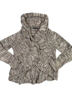 Silvia Novelli Noba Cardigan Sweater Womens M Alpaca Wool Chunky Knit Italy